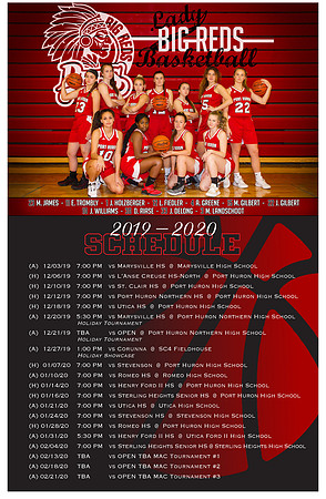 Sports Schedule Poster